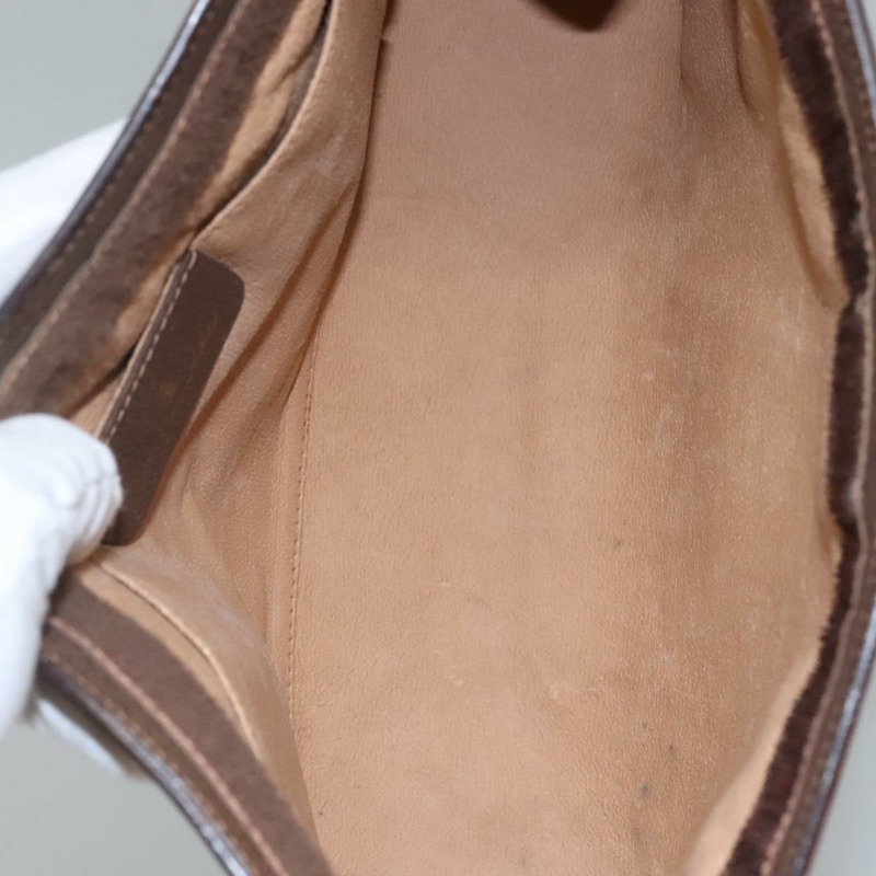 【日本直送】GUCCI GG Supreme Web Sherry Line 手拿包 PVC 米色 紅色 156 01 033 正品 MY044-9