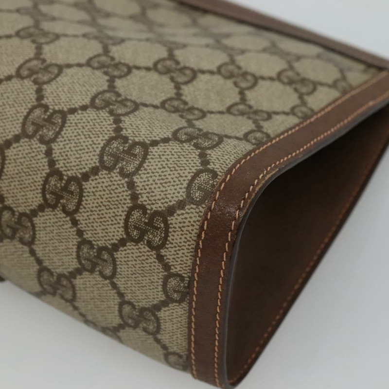 【日本直送】GUCCI GG Supreme Web Sherry Line 手拿包 PVC 米色 紅色 156 01 033 正品 MY044-14