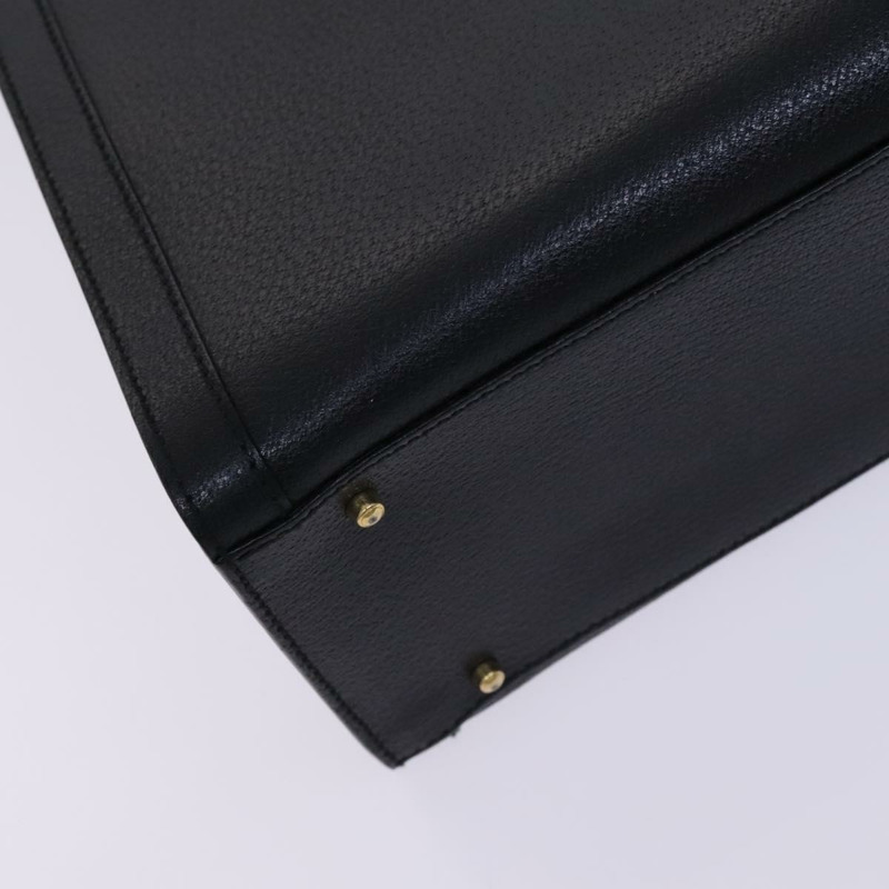 【日本直送】GUCCI 竹節手提包 皮革 黑金色 002 1186 0260 正品 ep7827-10
