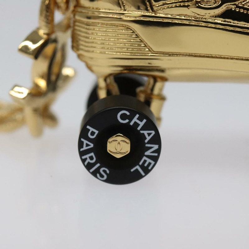 【日本直送】香奈兒 (CHANEL) 溜冰鞋吊飾 金屬金色 CC Auth bs23306A-7