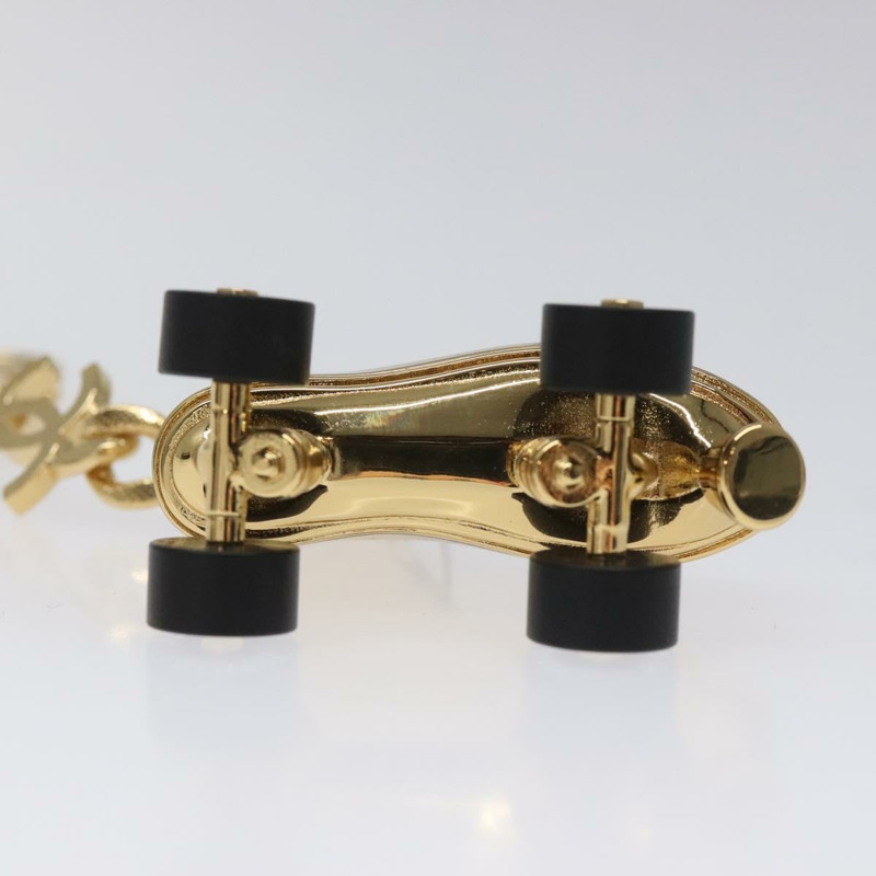 【日本直送】香奈兒 (CHANEL) 溜冰鞋吊飾 金屬金色 CC Auth bs23306A-8