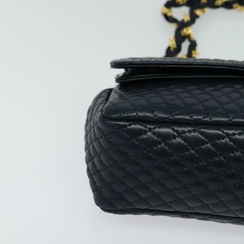 【日本直送】BALLY 鏈條單肩包 皮革 海軍藍 金色 正品 BD1354-8