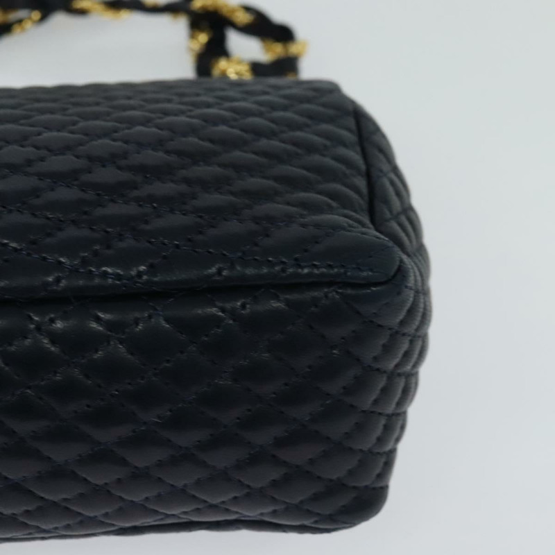 【日本直送】BALLY 鏈條單肩包 皮革 海軍藍 金色 正品 BD1354-15