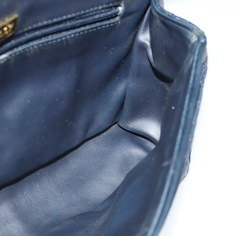 【日本直送】BALLY 鏈條單肩包 皮革 海軍藍 金色 正品 BD1354-18