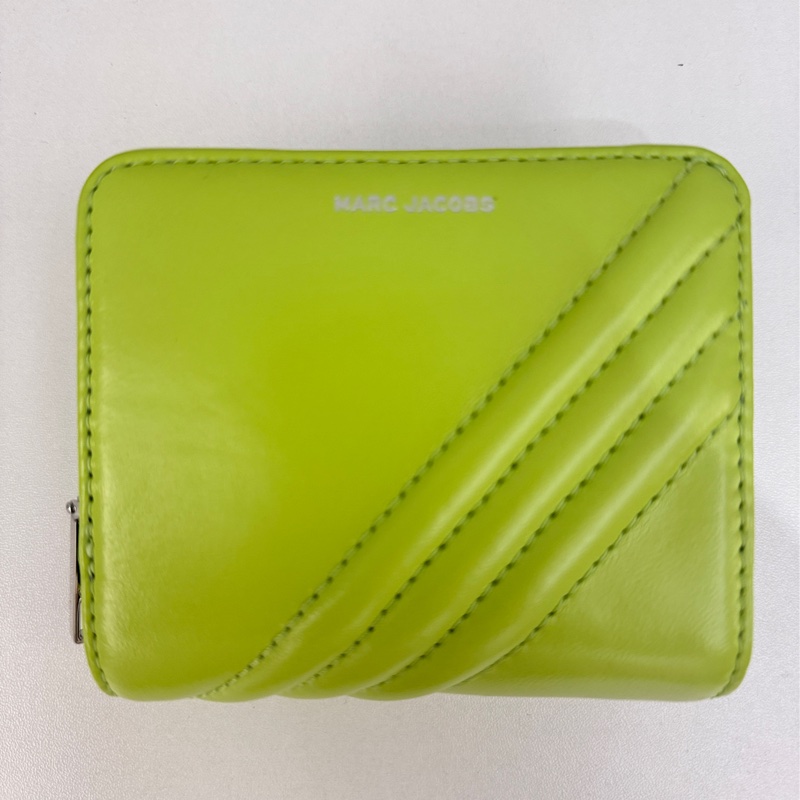 Marc Jacobs 青蘋果綠短夾|全新未使用|附保證卡+原紙卡夾|-6