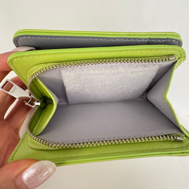 Marc Jacobs 青蘋果綠短夾|全新未使用|附保證卡+原紙卡夾|-8