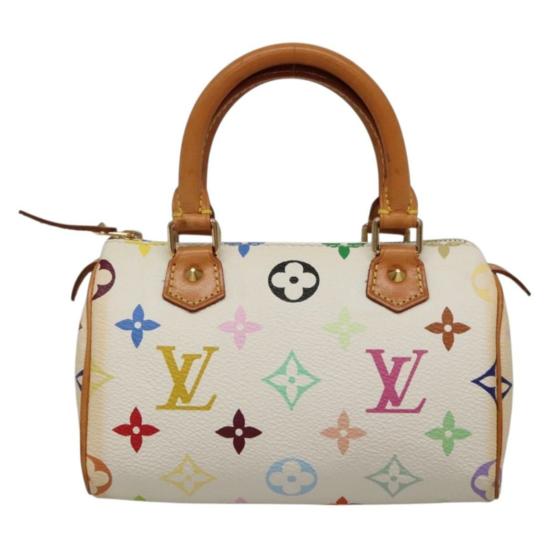【日本直送】路易威登 Monogram 多色迷你 Speedy 包白色 M92645 LV 授權 132394-1