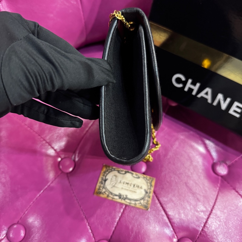 Chanel 金鏈斜背包/肩背包/王吉娜古董精品-4