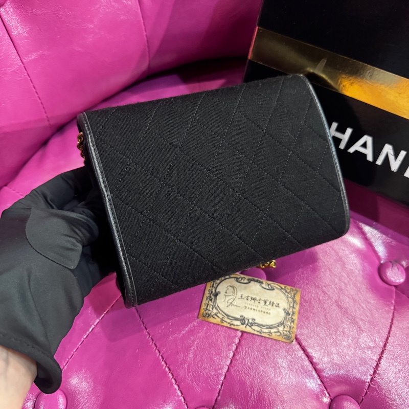 Chanel 金鏈斜背包/肩背包/王吉娜古董精品-5