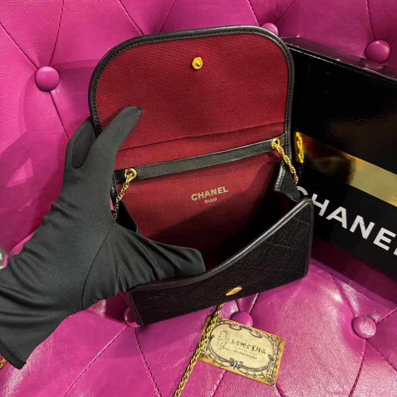 Chanel 金鏈斜背包/肩背包/王吉娜古董精品-7