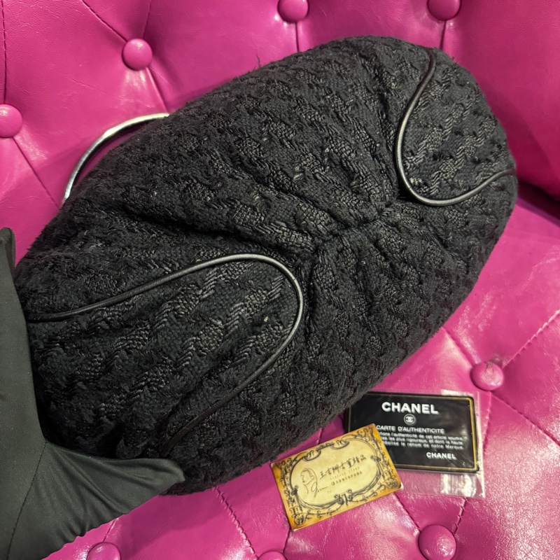 Chanel 祖母包/毛呢包/王吉娜古董精品-6