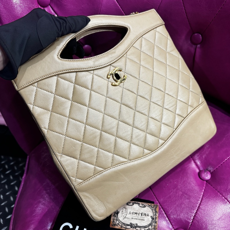 Chanel 31bag 奶茶色/王吉娜古董精品-2