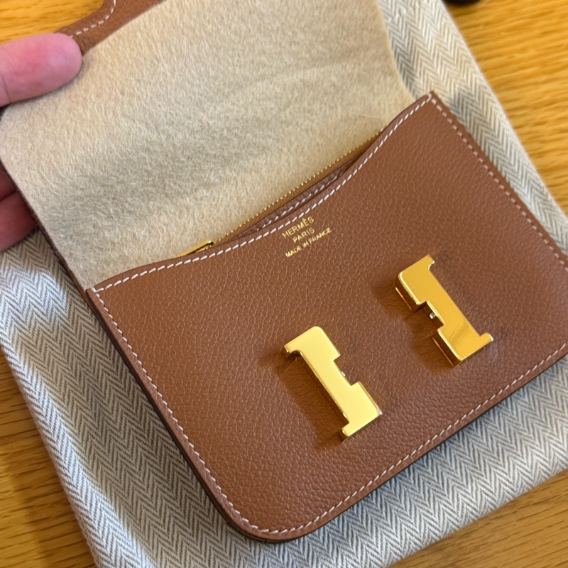 閒置品❗️愛馬仕 Hermes Constance Slim 康康 小錢包 2023年-9