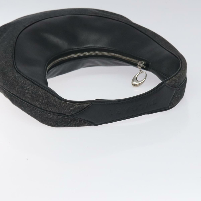 【日本直送】寶格麗 Logo Mania 單肩包 帆布 皮革 黑色 銀色 正品 130143-6