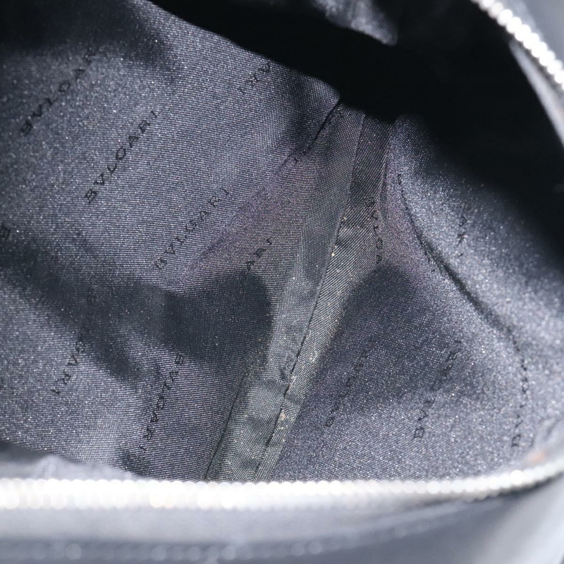 【日本直送】寶格麗 Logo Mania 單肩包 帆布 皮革 黑色 銀色 正品 130143-10