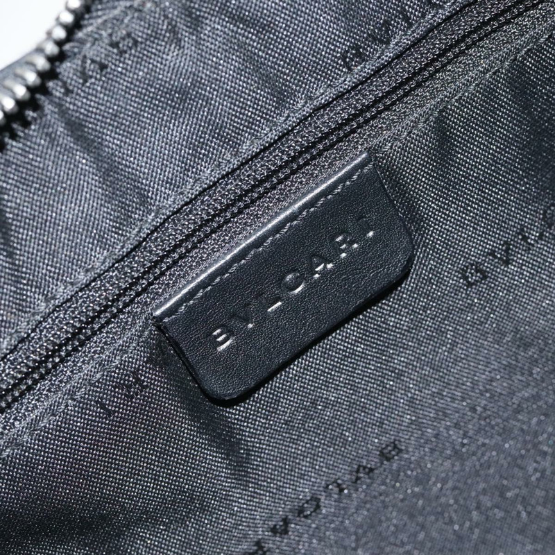 【日本直送】寶格麗 Logo Mania 單肩包 帆布 皮革 黑色 銀色 正品 130143-16