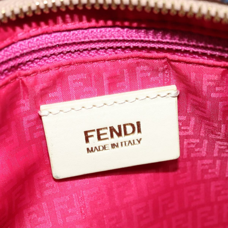 【日本直送】FENDI Zucca 帆布手提包 PVC 多色金色 正品 132953V-9