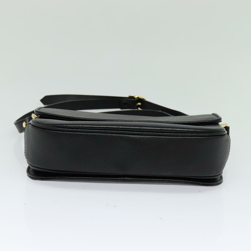 【日本直送】Burberry 皮革肩背包 黑色金色 正品 ep9691-4