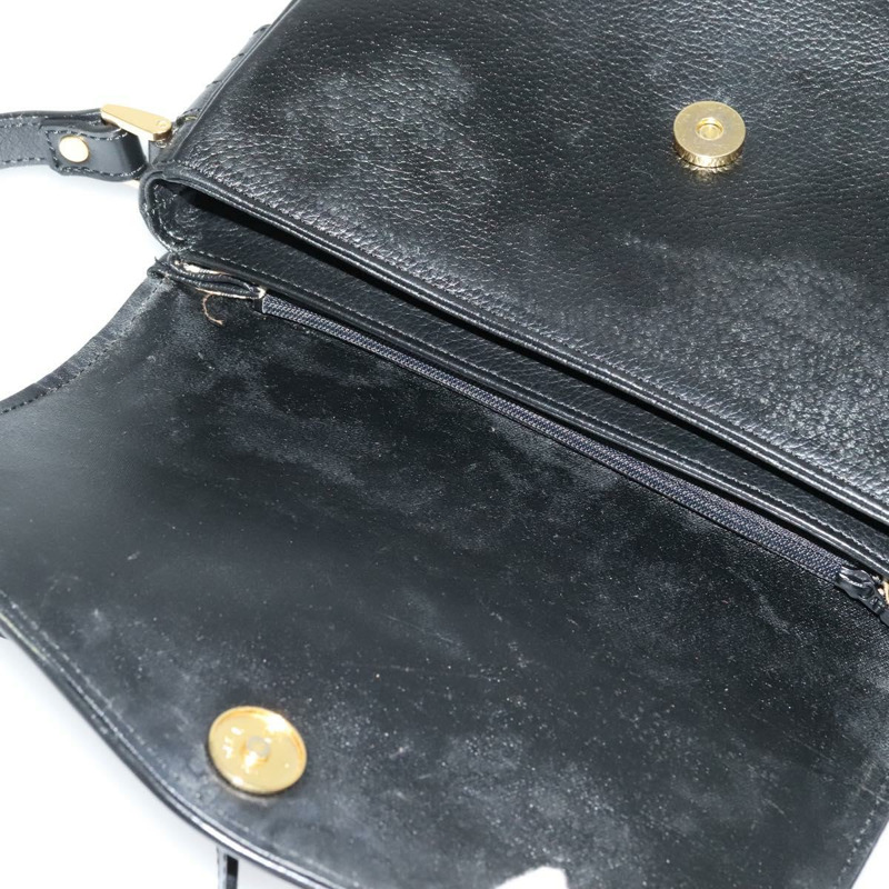 【日本直送】Burberry 皮革肩背包 黑色金色 正品 ep9691-9