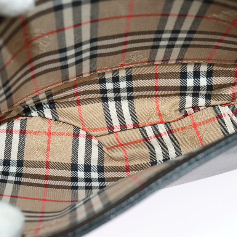 【日本直送】Burberry 皮革肩背包 黑色金色 正品 ep9691-11