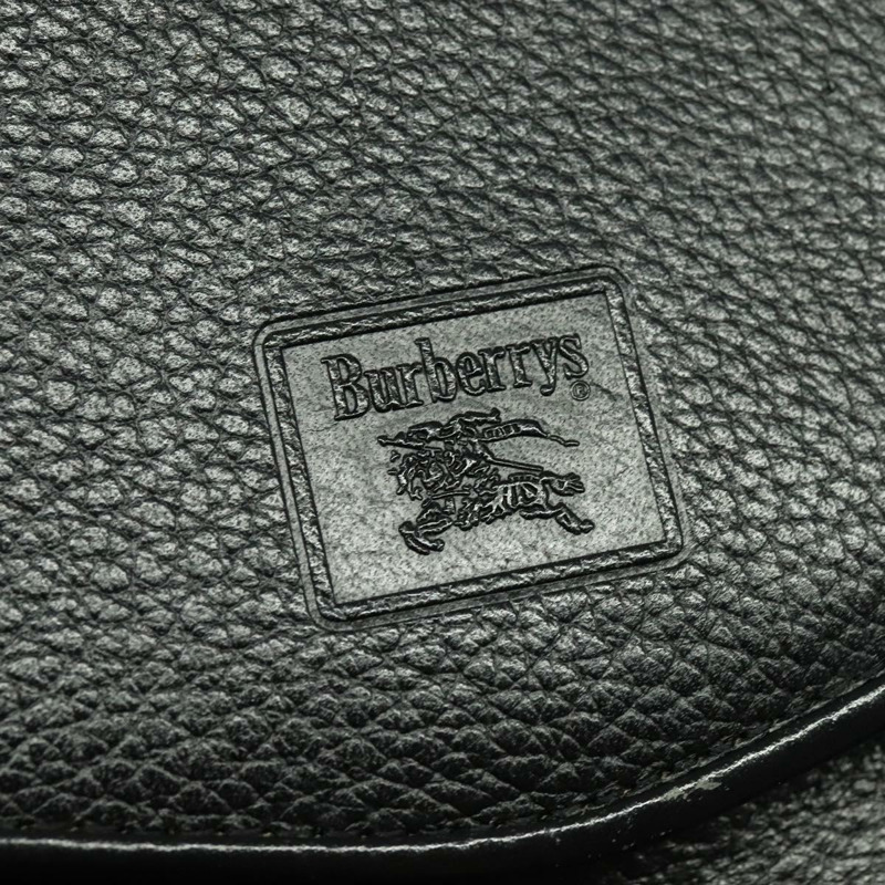 【日本直送】Burberry 皮革肩背包 黑色金色 正品 ep9691-16