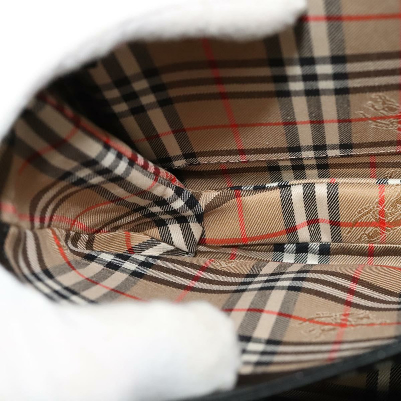 【日本直送】Burberry 皮革肩背包 黑色金色 正品 ep9691-18