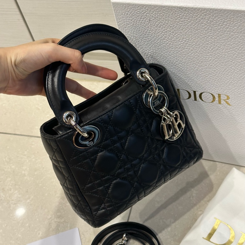 99新大全配🈶️購證❤️ Dior #lady #黑銀 #戴妃包 #三格-8
