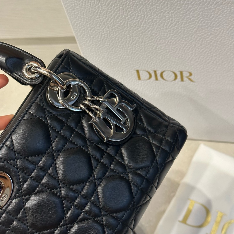 99新大全配🈶️購證❤️ Dior #lady #黑銀 #戴妃包 #三格-10