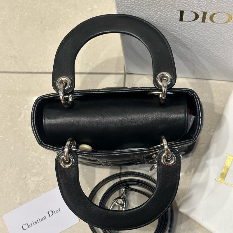 99新大全配🈶️購證❤️ Dior #lady #黑銀 #戴妃包 #三格-22