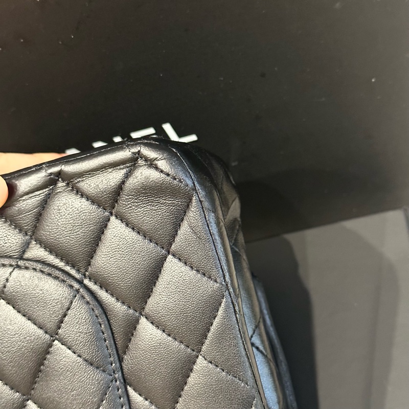 大全配🈶️購證❤️ 香奈兒 #黑銀 雙鍊雙蓋 經典cf25 #羊皮 #中號-27