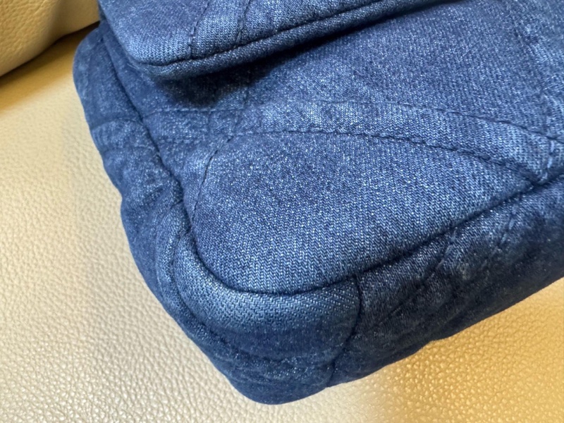 全新全配❤️芯片款❤️ 香奈兒 #19bag #小號 #牛仔 #銀扣-12