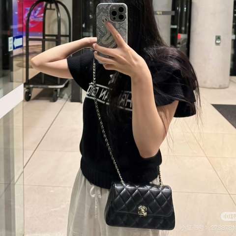 Chanel 全新隱藏版cf mini coco 雲朵包cf20 ☁️woc 黑金經典不衰