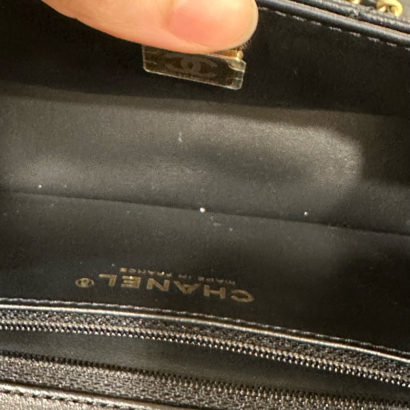 全新帶膜 全配🈶️24年購證❤️香奈兒 #大logo #黑金 #方胖子 #cf-14