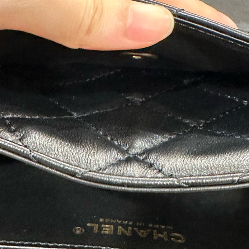 全新帶膜 全配🈶️24年購證❤️香奈兒 #大logo #黑金 #方胖子 #cf-15