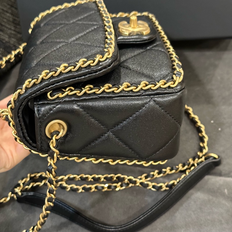 全新全配🈶️24年購證❤️ 香奈兒 #黑金 #滾邊 #cf #方胖子-7