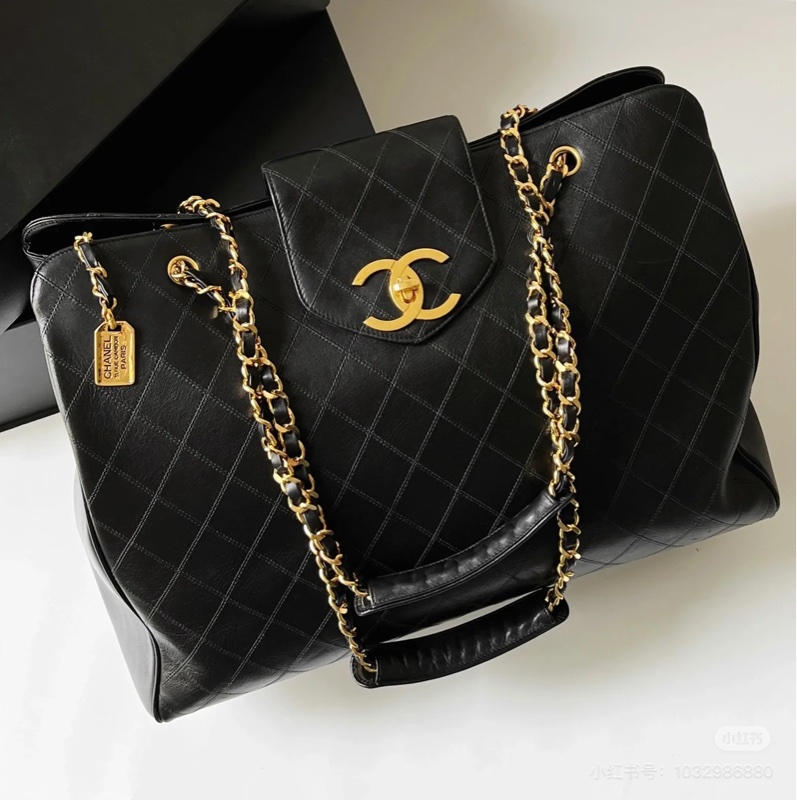 GD同款❤️ 香奈兒 #24k金 #貝嫂 大C logo #機場包 #托特包-1