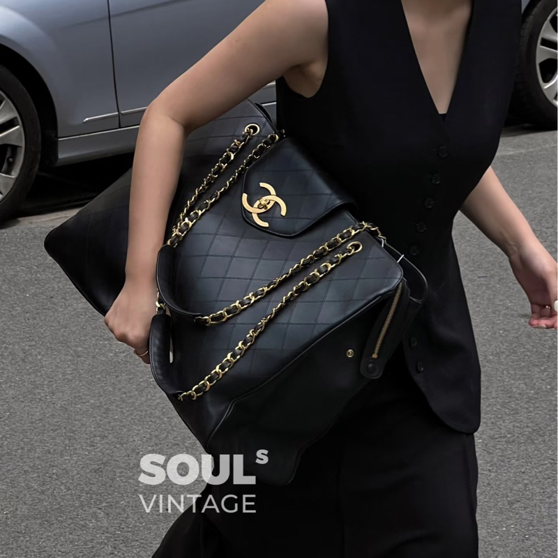 GD同款❤️ 香奈兒 #24k金 #貝嫂 大C logo #機場包 #托特包-2