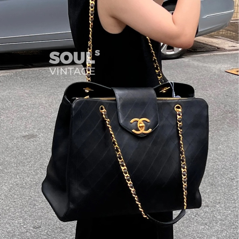 GD同款❤️ 香奈兒 #24k金 #貝嫂 大C logo #機場包 #托特包-4