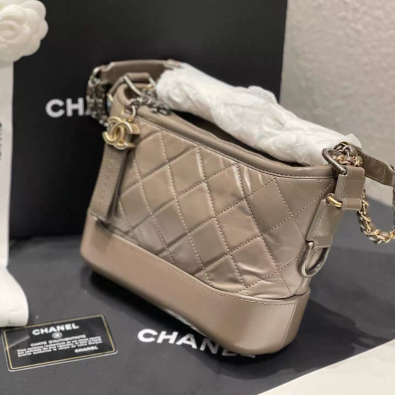 Chanel香奈兒大象灰流浪小號鏈條包-3