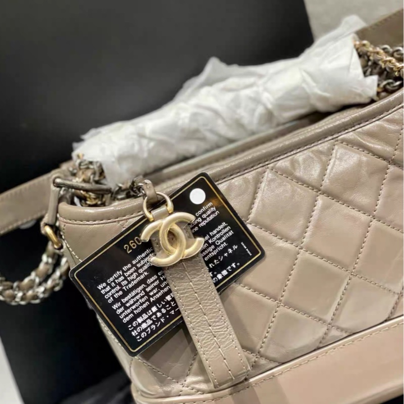 Chanel香奈兒大象灰流浪小號鏈條包-6