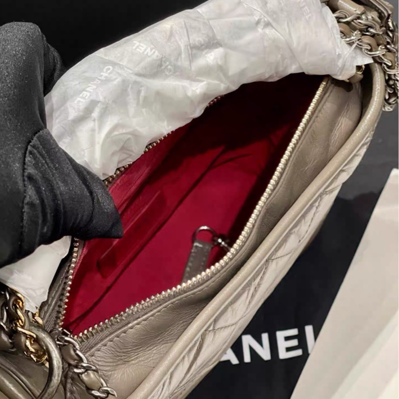 Chanel香奈兒大象灰流浪小號鏈條包-8