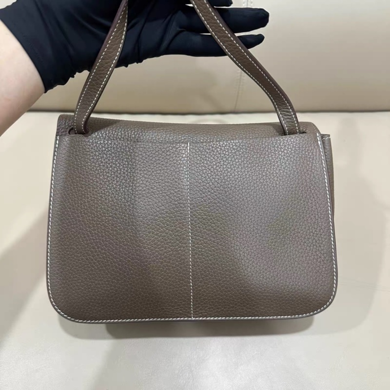 99新 Hermes Halzan 25,大象灰,z刻,附件:盒子,塵袋,復印票-1