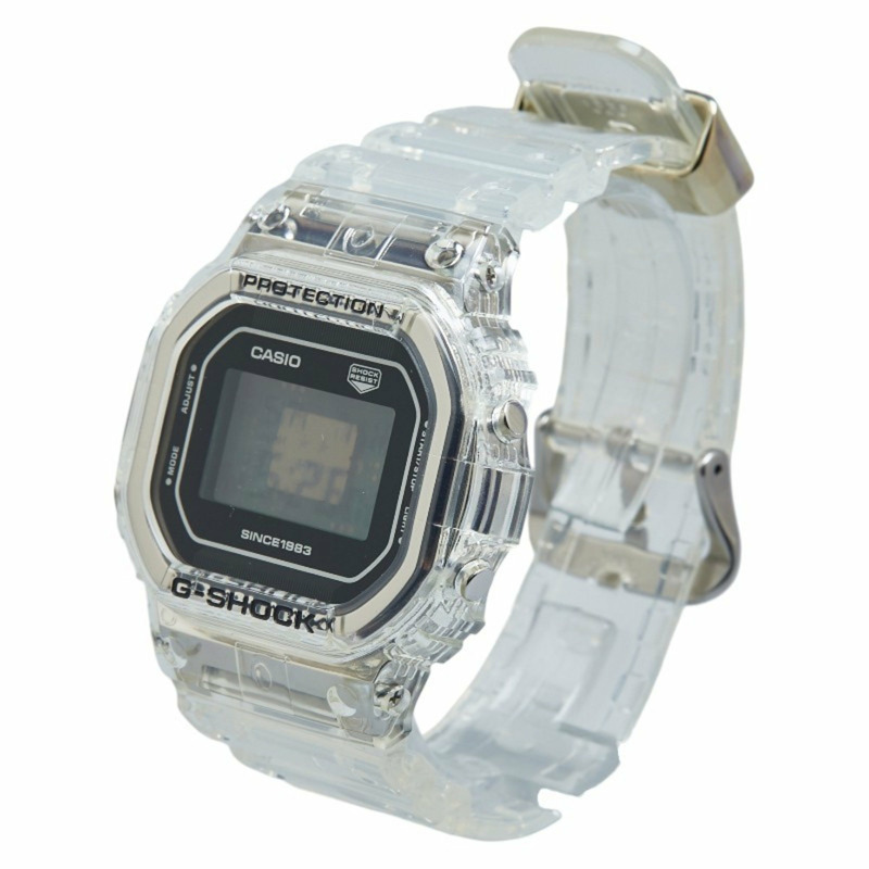 卡西歐 G-SHOCK 40 週年 Clear Remix 手錶 DW-5040RX 石英機芯,黑色錶盤,不鏽鋼和樹脂飾面,男士-1