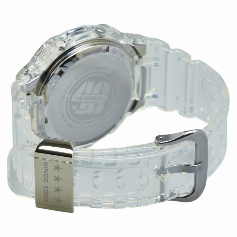 卡西歐 G-SHOCK 40 週年 Clear Remix 手錶 DW-5040RX 石英機芯,黑色錶盤,不鏽鋼和樹脂飾面,男士-2