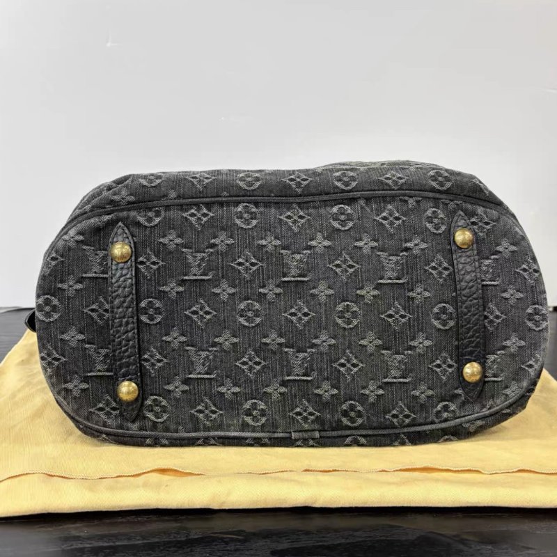 LV 黑色牛仔hobo托特包 40*26*18 98新配件塵袋-3