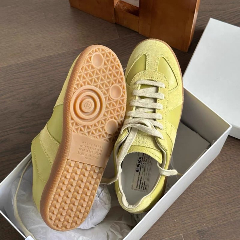 maison margiela 馬吉拉 replica茴香綠德訓鞋低筒鞋38號 全新配件鞋盒塵袋-3