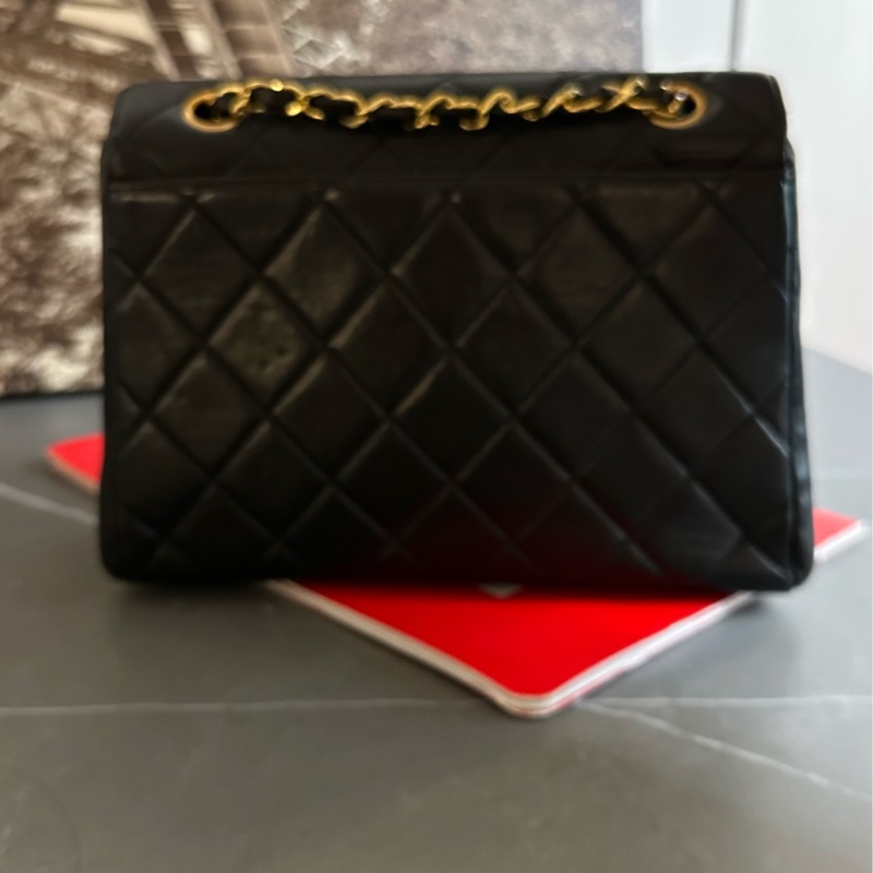 🩵MYMluxurybag🩵 Chanel 黑金古董袋 全皮 肩背包 斜背袋-7