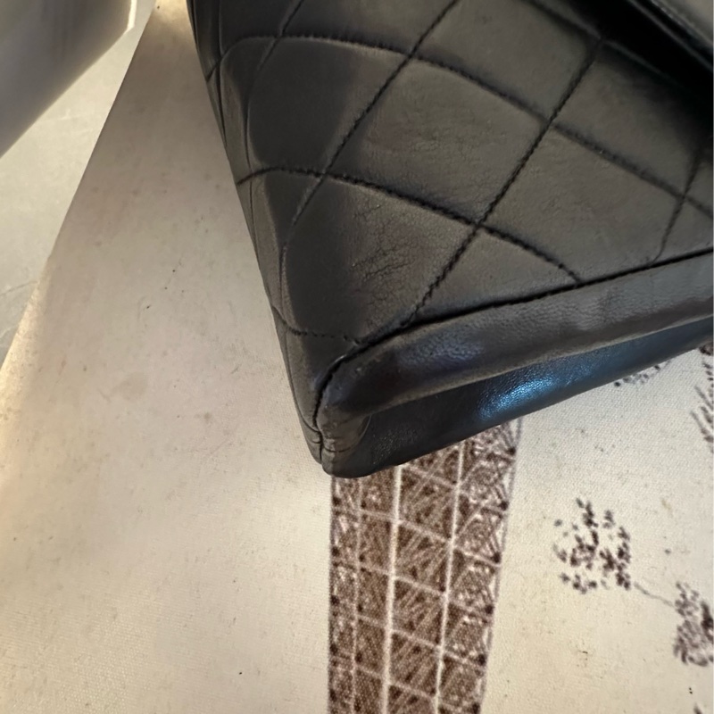 🩵MYMluxurybag🩵 🔥Chanel 黑金🔥古董袋 全皮 肩背包 斜背袋-37