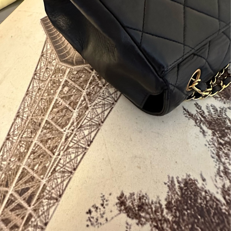 🩵MYMluxurybag🩵 🔥Chanel 黑金🔥古董袋 全皮 肩背包 斜背袋-46