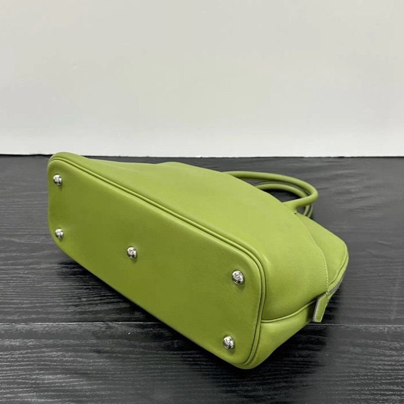 HERMES 孟加拉綠31保鈴球手提包 30*24*11 98新配件塵袋鑰匙鎖-4